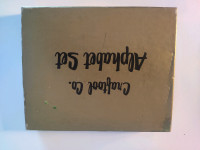 LEATHER ALPHABET STAMP LETTERS HALF INCH 