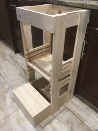 Kitchen helper step stool for toddlers