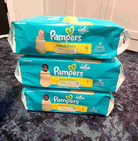 Pampers Swaddlers Size NB and 1 - NEW