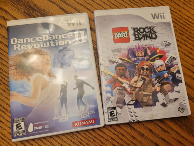 Dance dance revolution 2 and lego rockband for the nintendo wii. in Nintendo Wii in Edmonton