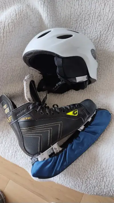 Men's Hockey Skates and Helmet, View more