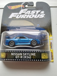 Hot wheels Retro Entertainment Fast & Furious Nissan Skyline GTR