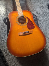 Beautiful Fender acoustic guitar with softcase