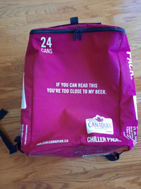 Molson Canadian 24-can backpack collector's item