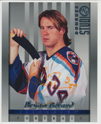 BRYAN BERARD NEW YORK ISLANDERS SIGNED 97/98 DONRUSS STUDIO CARD