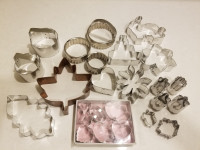 Assorted cookie cutters, Easter, Valentines, etc.