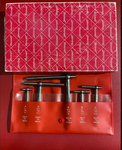 High-quality Starrett S229GZ Telescoping Gauge set (1/2" - 6") This is a professional-grade set of p...