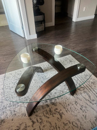 Mid-Century Glass Coffee Table