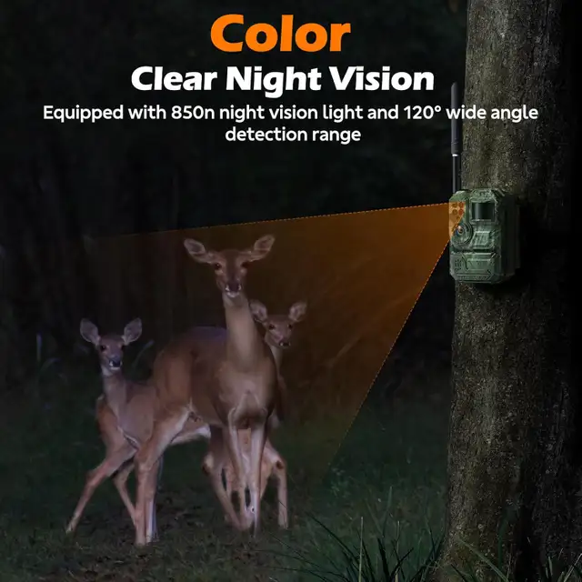 NEW Solar Cellular Trail Camera, Color Night Vision, Live Feed63234937157123124