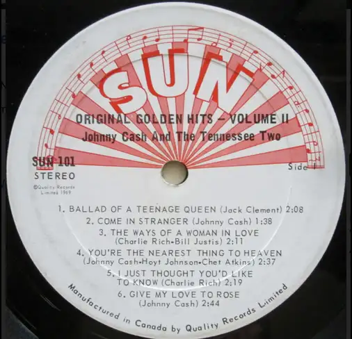Johnny Cash – Original Golden Hits Volume II (1969) LP62863257137665122