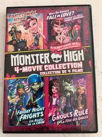 DVD jeunesse monster high, 4 films en 1