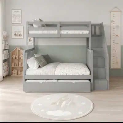Luxury Wooden Bunk Bed || 15% OFF Spooktacular Savings, View more