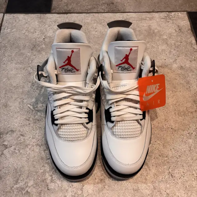 Nike Air Jordan Retro 4 White Cement Brand New Mens Size 13 in Men's Shoes in City of Montréal - Image 4