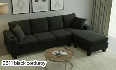Corduroy 4 Sectional Sofa, View more