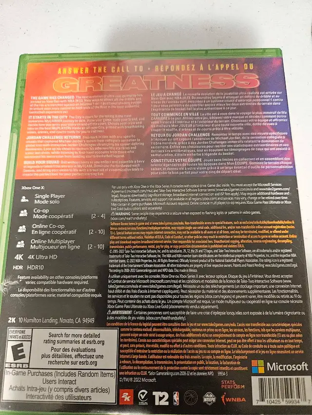 NBA 2K 23 for the xbox one in XBOX One in Saskatoon - Image 3