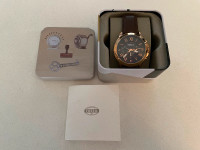 Fossil Men's Grant Quartz SS and Leather Chronographic Watch