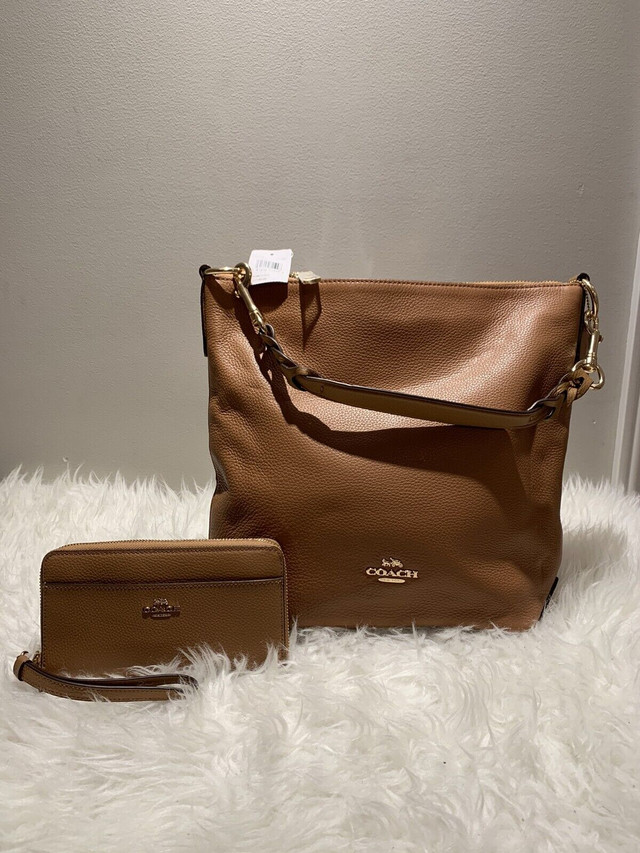 Authentic Coach bag and wallet, tan leather, new with tags in Women's - Bags & Wallets in City of Toronto