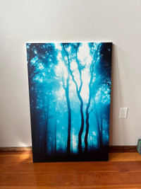 Blue Forest Canvas Wall Decor