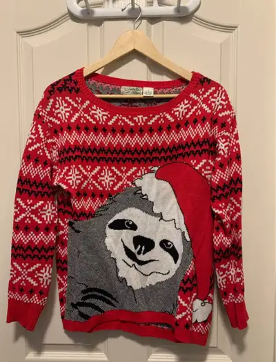 Red Sloth Christmas Sweater, View more