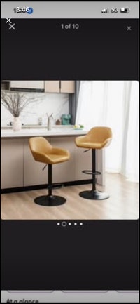 New Set of 2 Adjustable Swivel Bar Stools $50 Each Mississauga / Peel Region Toronto (GTA) Preview