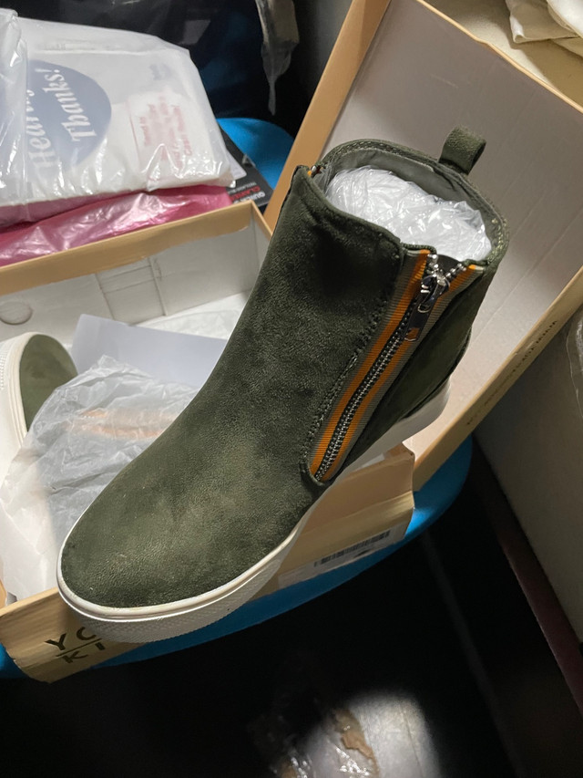 Brand new green suede boots size 7 in Women's - Shoes in Barrie - Image 2