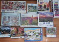 TODAY! 3/$15: 15 PUZZLES,  COBBLE HILL, BITS AND PIECES, SURE LO