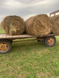 Second cut hay for sale stored outside 