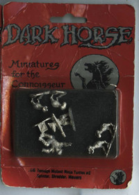 Dark Horse TMNT Mini Splinter, Shredder, Mousers Pack NIB