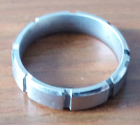 RP2175 Crown Men's Titanium Carved & Brushed Wedding Band Ring