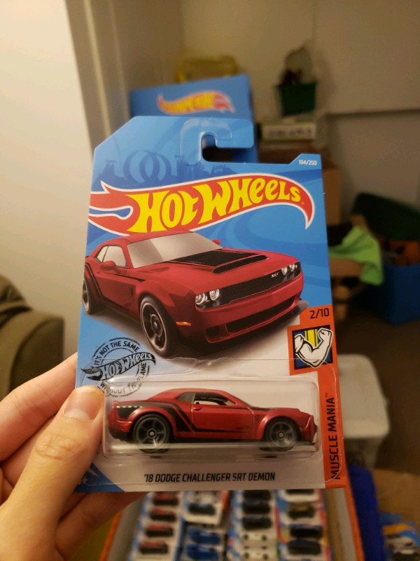 2019 Hot wheels 2018 Dodge Challenger SRT Demon Red in Arts & Collectibles in Markham / York Region