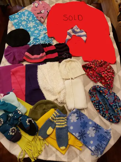 Hats, Mittens, Scarves, Hand Warmer, 23 Items $20  (Lot 34), View more
