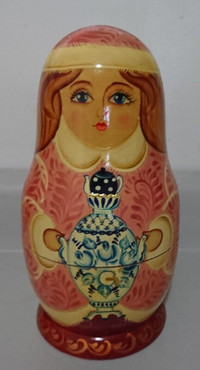 Vintage Large Russian Nesting Doll Matpeha