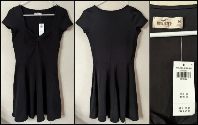Hollister Twist Front Skater Dress Size Medium *New with Tags* in Women's - Dresses & Skirts in Lethbridge - Image 2