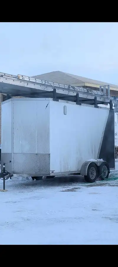 This is a 2023 Lightning "Strike" aluminum trailer, perfect for hauling your equipment, gear, or toy...