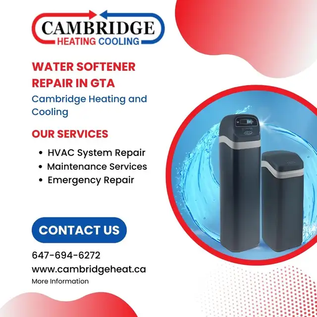 EMERGENCY WATER SOFTENER REPAIR IN SCARBOROUGH – CAMBRIDGEHEAT in Heaters, Humidifiers & Dehumidifiers in Mississauga / Peel Region - Image 2
