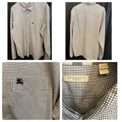 Authentic men’s Burberry Brit Shirt 42 inches -chest, View more