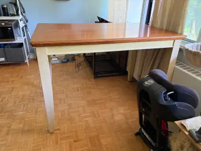 Solid Wood Dining Table w Leaf – Willowdale, View more