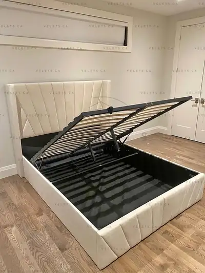 Storage Bed-With High headboard| King & Queen | Free Shipping, View more
