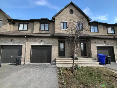 For rent starting April 15, 2026, in Gatineau, this townhouse features 3 bedrooms, a living room, a...