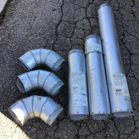 Type B Double Wall Round Gas Vent Pipes & 3 Elbowes