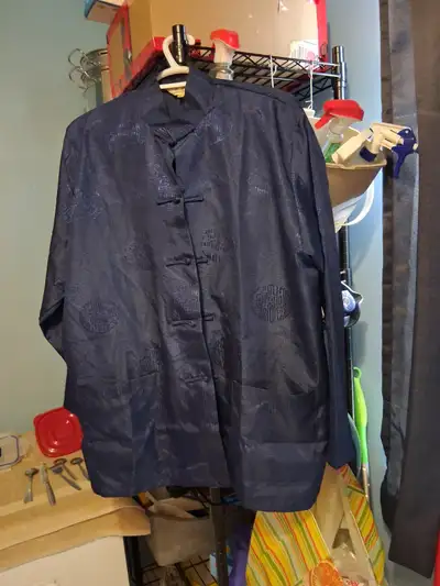 I am selling a used Zhong Sang brand Chinese Tang suit for $40.00. Blue. Large. It is in immaculate...