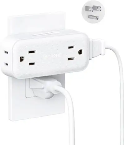 New, TROND USB C Multi Plug Outlet, 4 Widely Charging Ports, View more