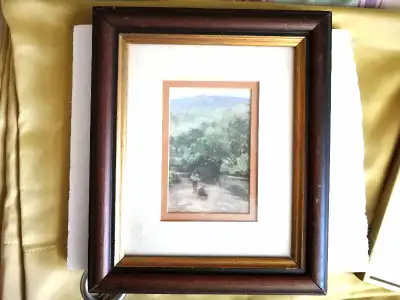 Vintage David Fulton R.S.W. painting prints solid wood frame, View more