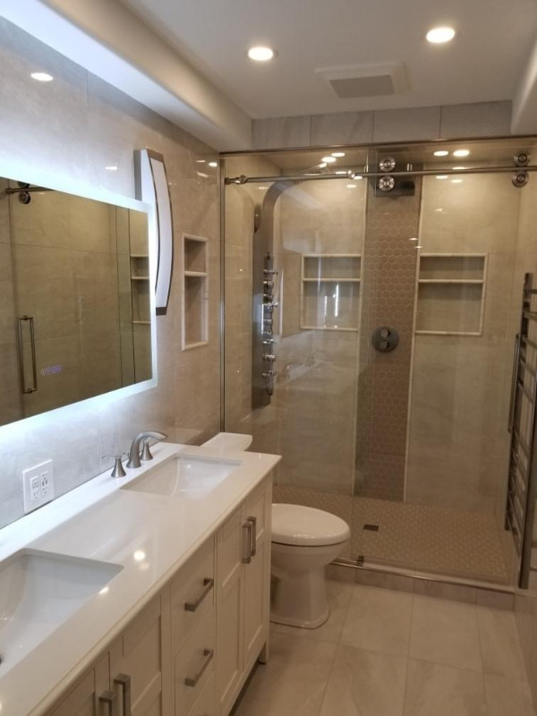 Bathroom renovation, tile installation,kitchen backsplash in Flooring in Saskatoon