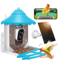 Mangoir pour oiseaux avec caméra intégré sans fil