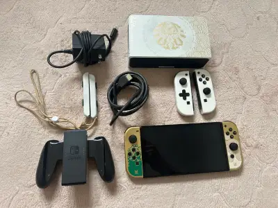 Zelda switch comes with all accessories and includes an extra pair of controllers Everything is work...