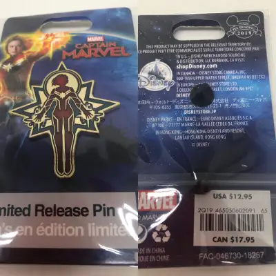 DS - Captain Marvel - Collectible  Pin - limited Release - NIP, View more