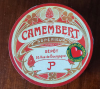 Ensemble de 4 assiettes Camembert 4 Collectors Plates 8''