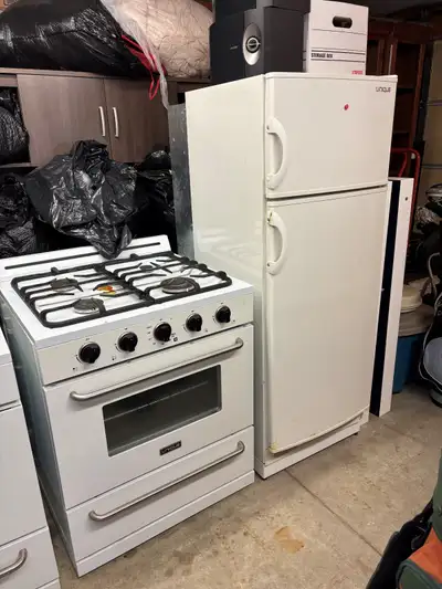 Propane Fridge and Propane Stove - White, View more