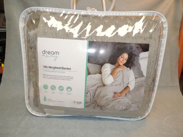 Dream Away Weighted Blanket.10lbs weight. c/w plush cover. NIC. in Health & Special Needs in Red Deer